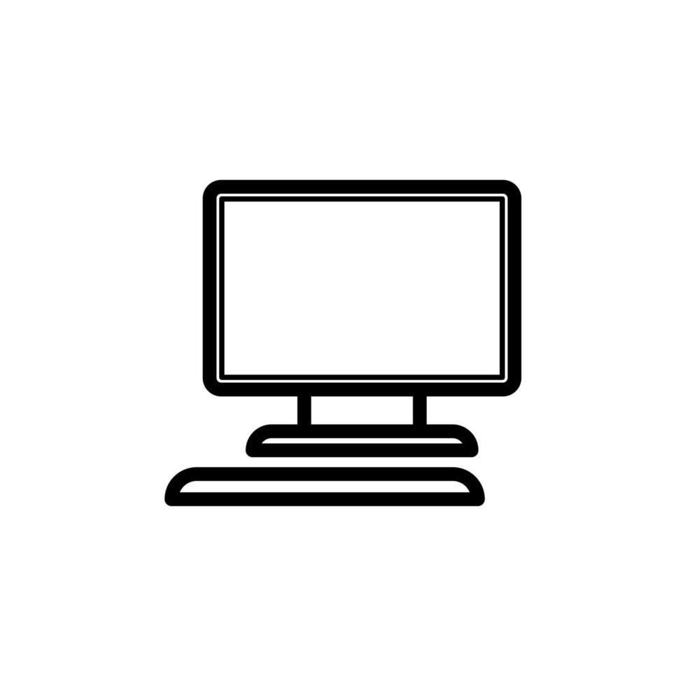 monitor vector icono ilustración