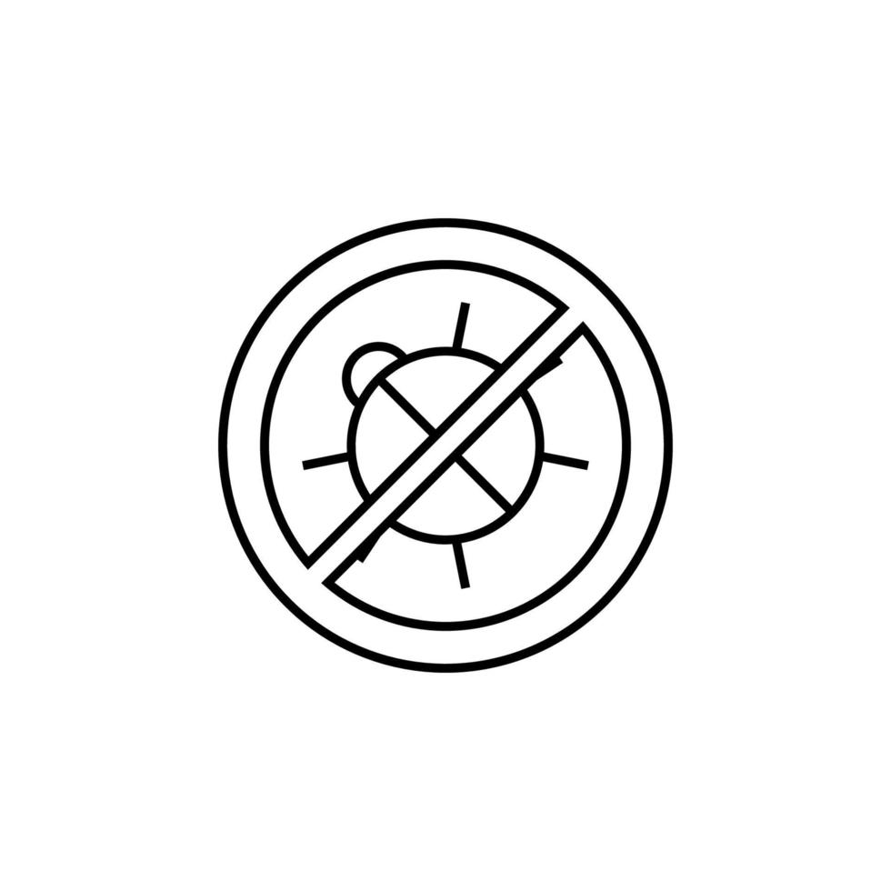 off bug vector icon illustration