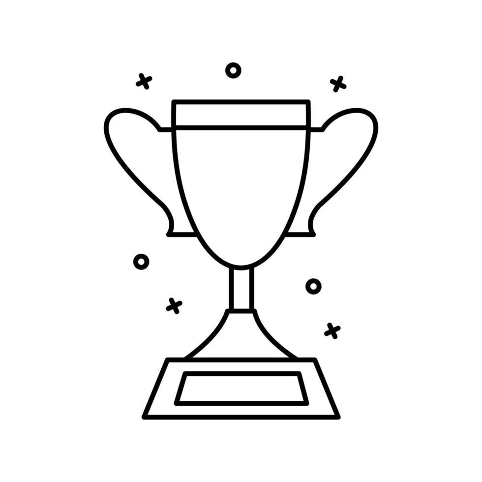 Award, winner vector icon illustration