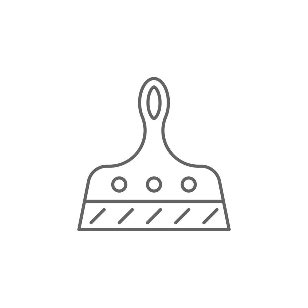 carpintería, untado línea vector icono ilustración