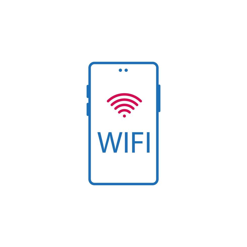 connection, internet, mobile, wi-fi vector icon illustration