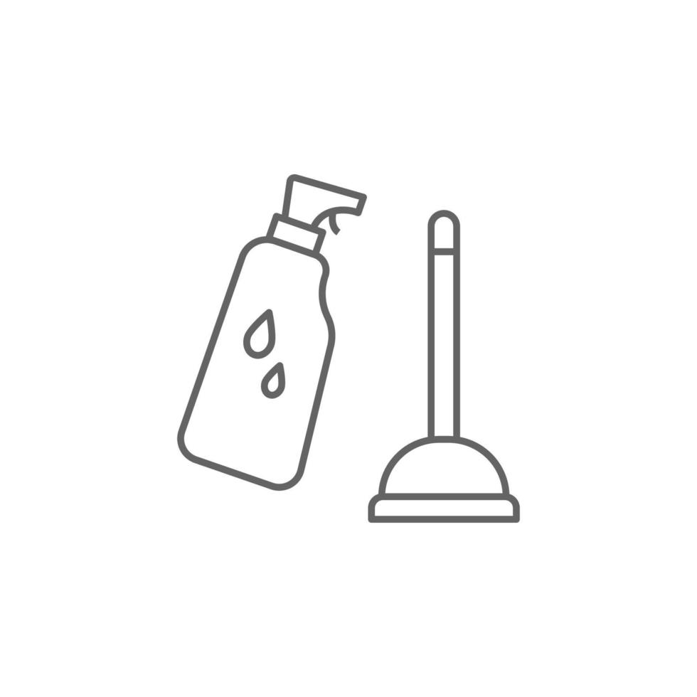 Cleaner, tools vector icon illustration