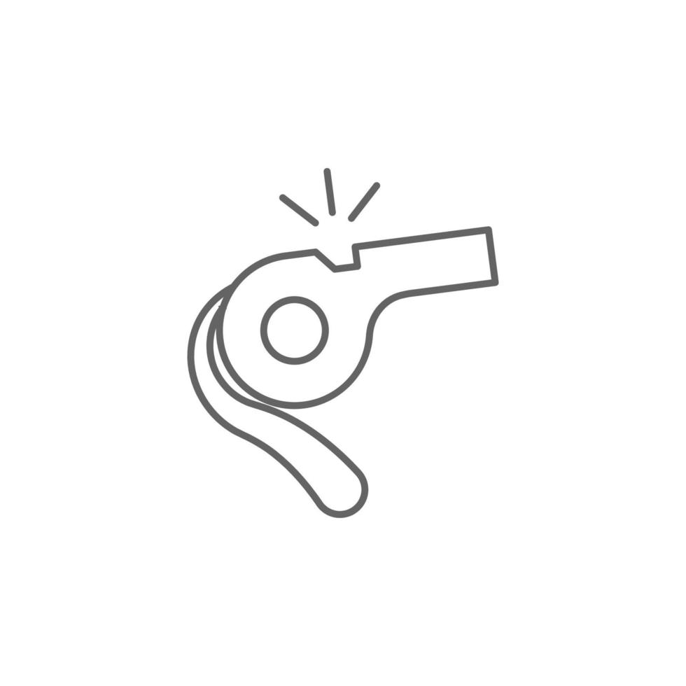 Whistle vector icon illustration