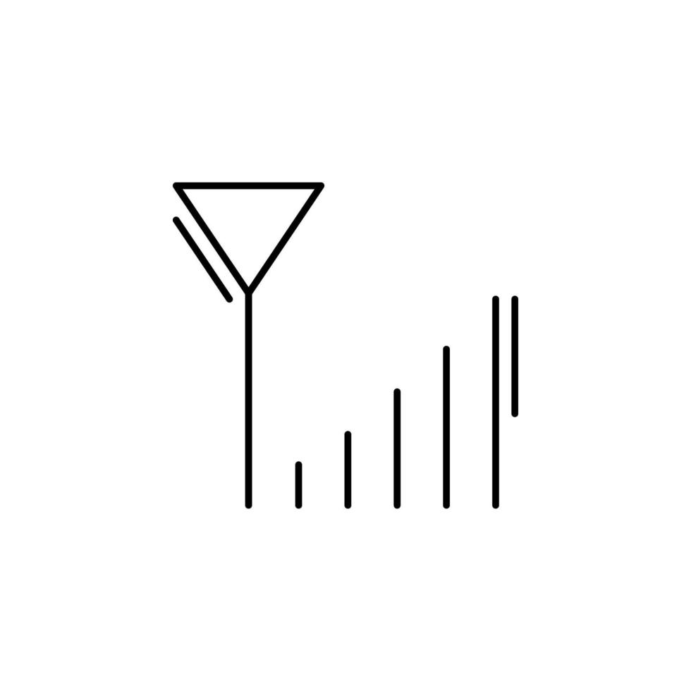 Signal, networking vector icon illustration