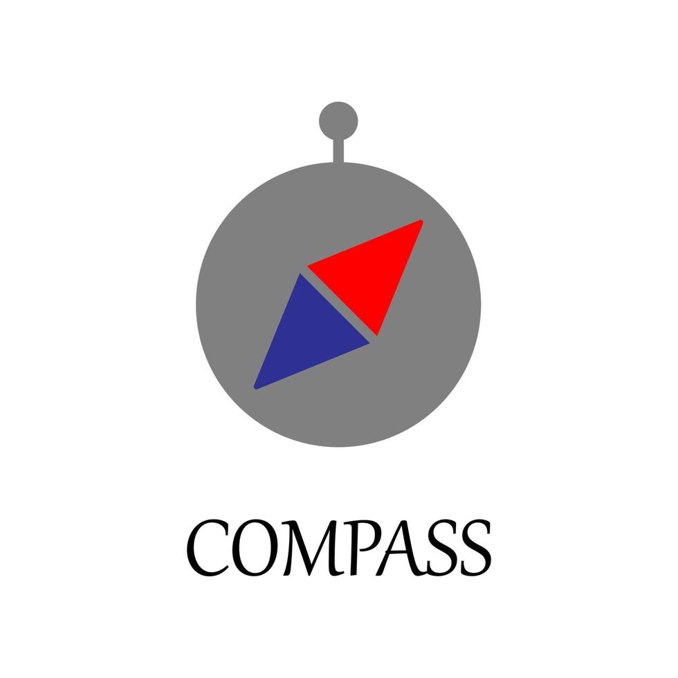 colored compass vector icon illustration