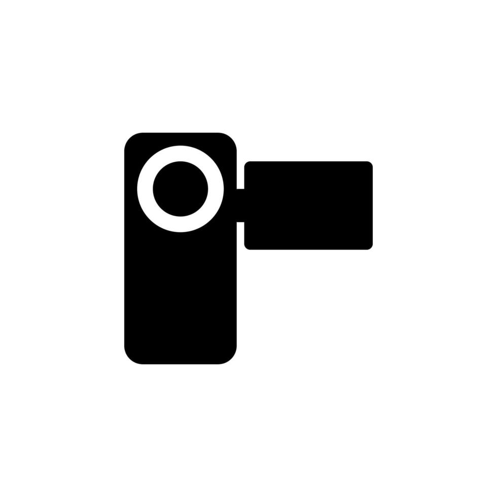 manual video camera vector icon illustration