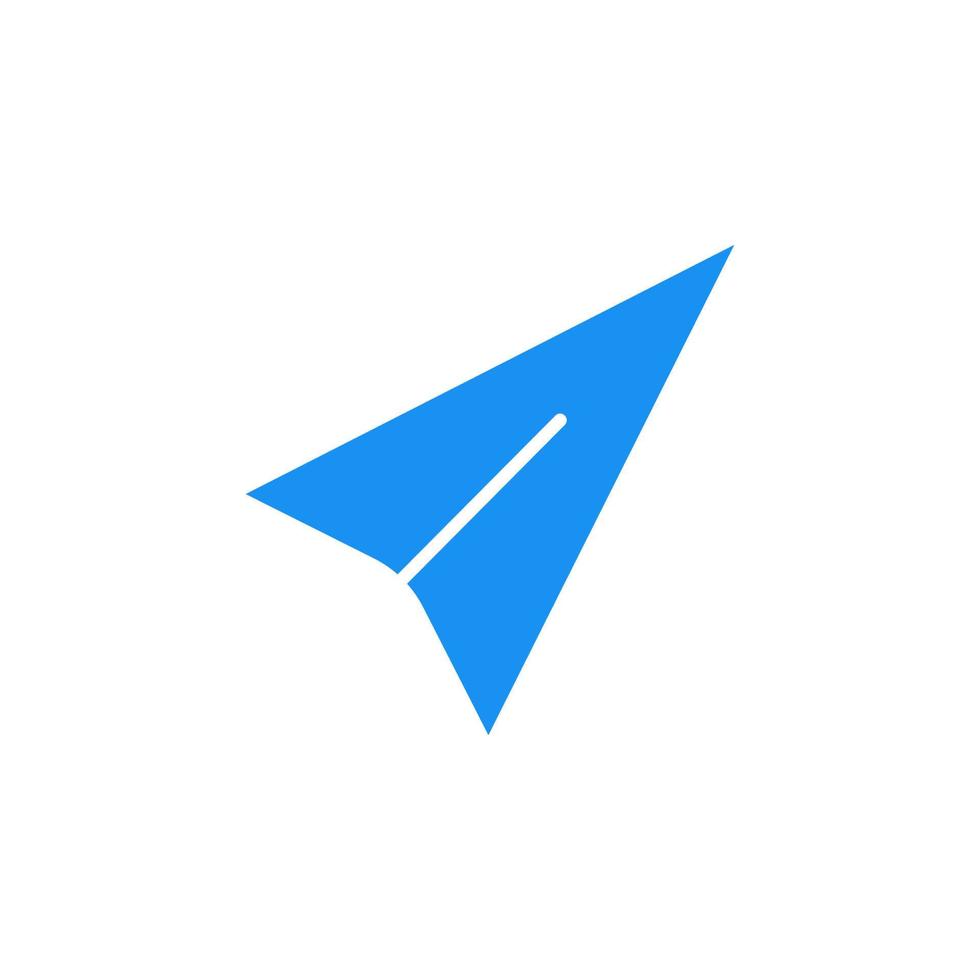 paper airplane vector icon illustration