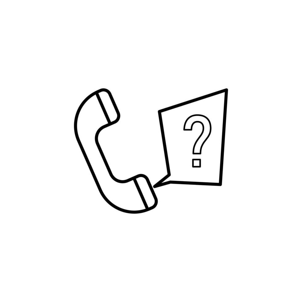 a question from the tube vector icon illustration