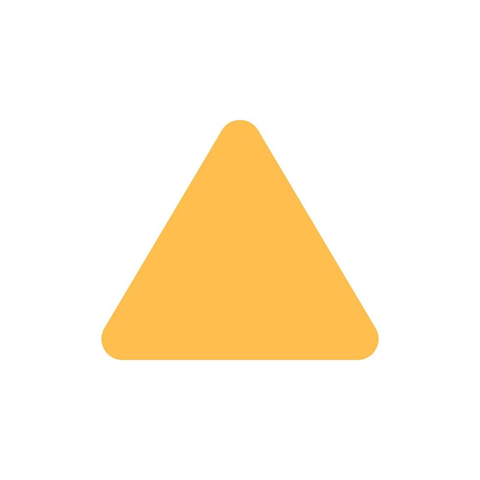round, triangle vector icon illustration