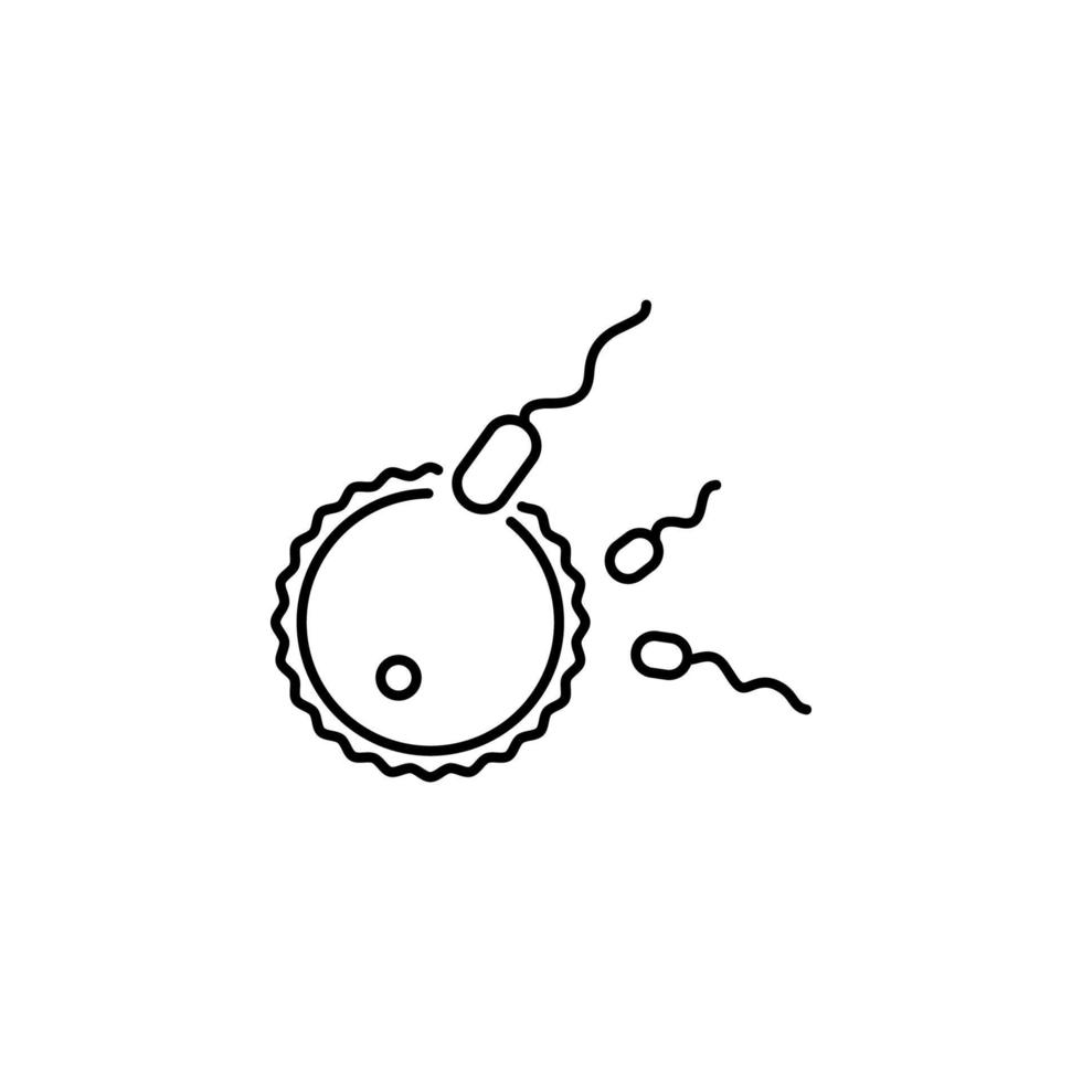 Fertilization vector icon illustration