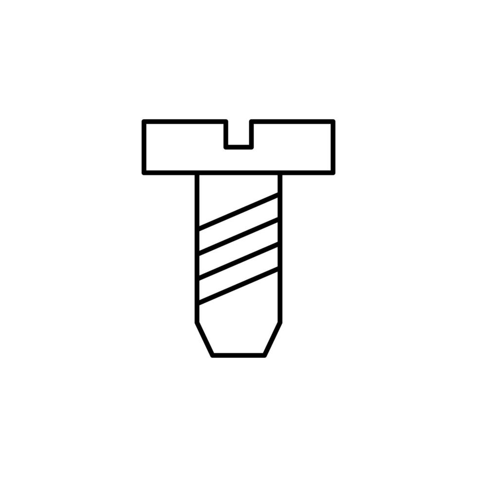 tornillo vector icono ilustración