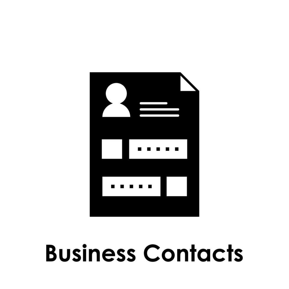 paper, user, contacts vector icon illustration