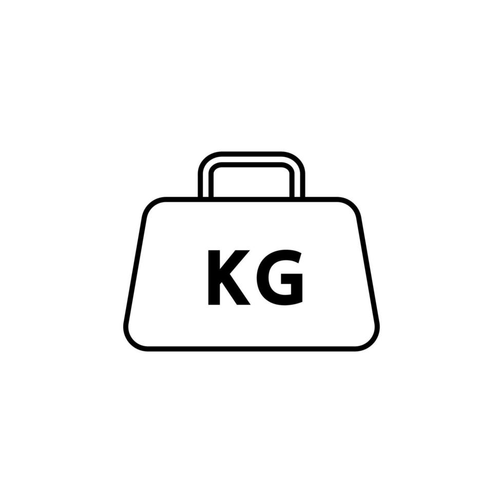 Package kg vector icon illustration