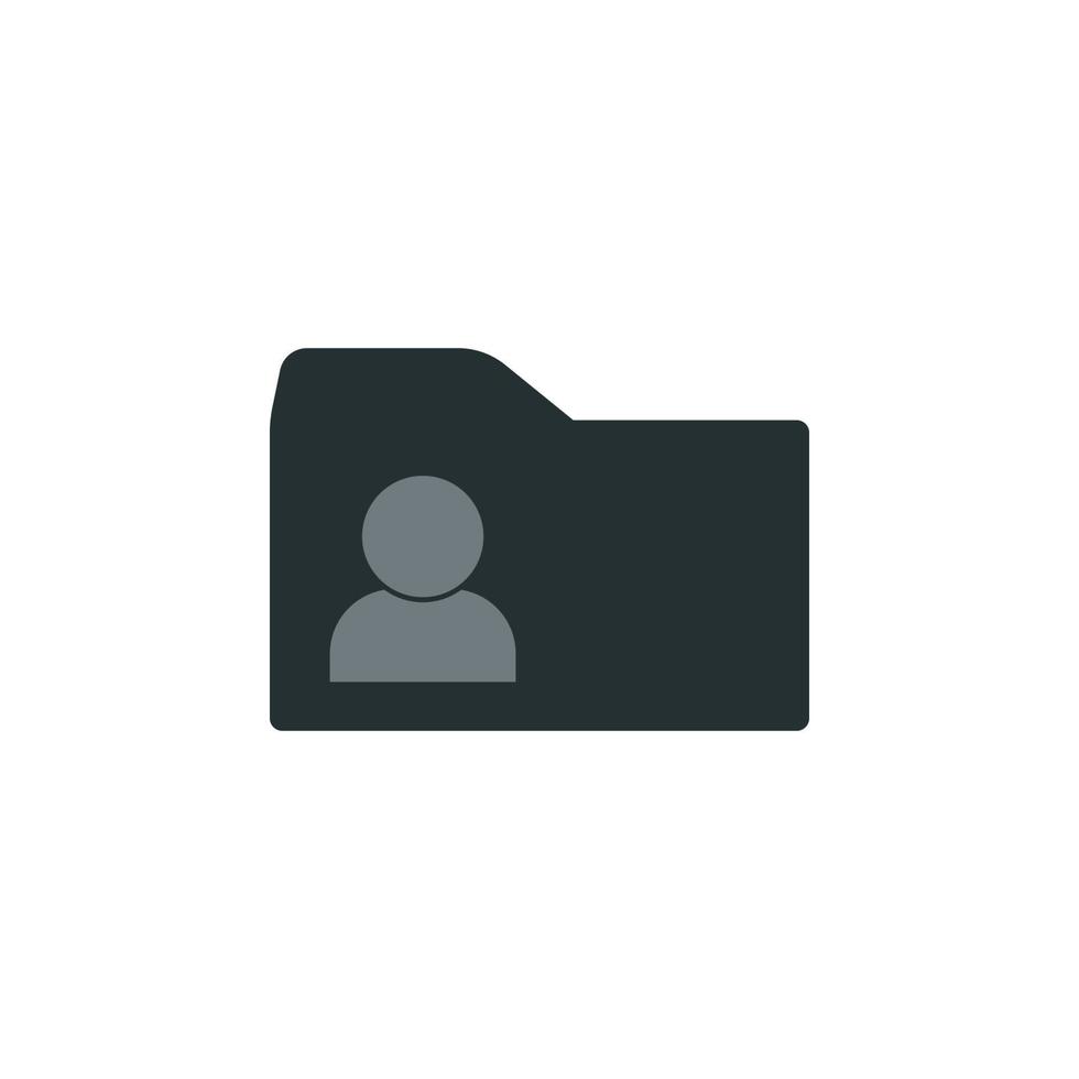 folder with contacts vector icon illustration