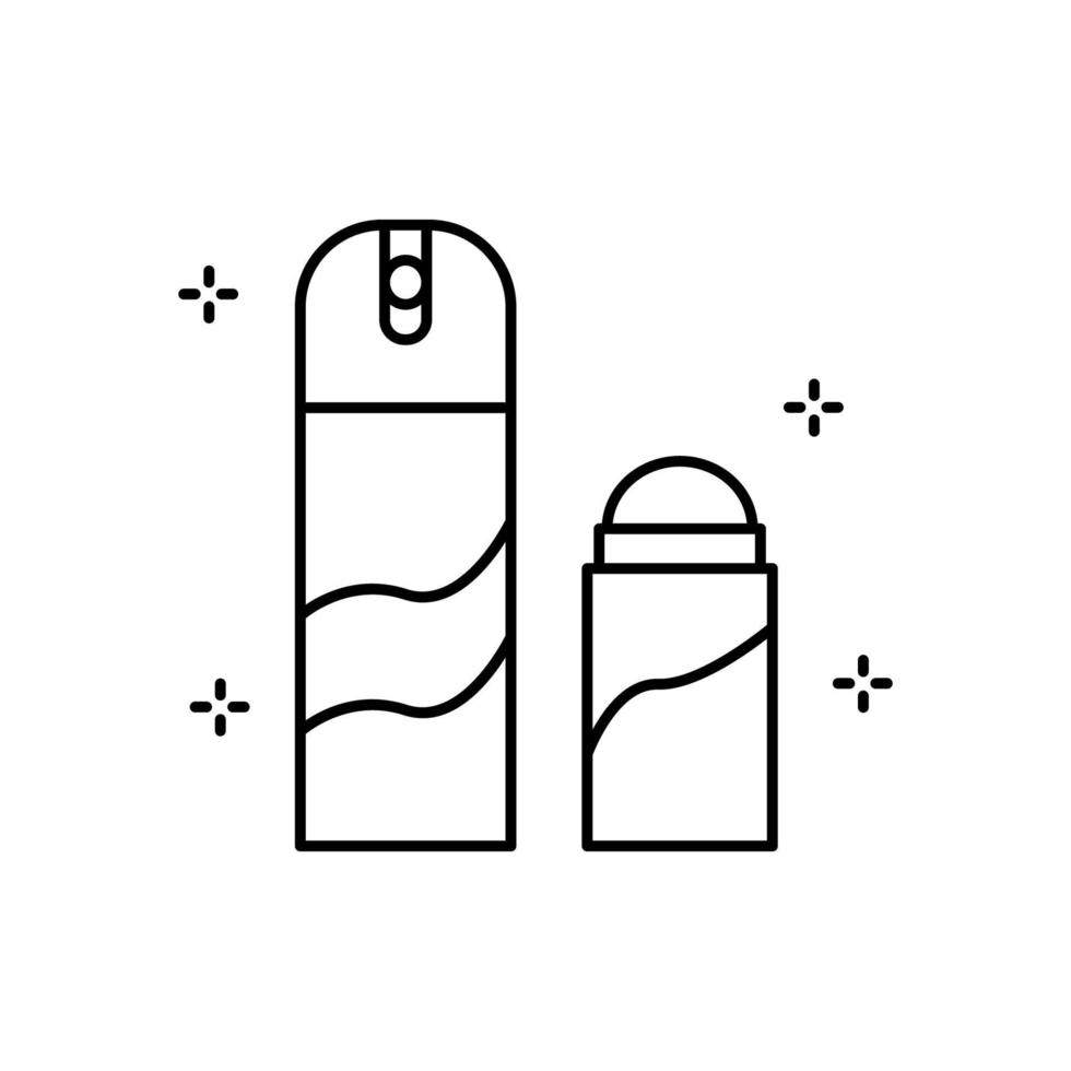 Deodorant, hygiene vector icon illustration
