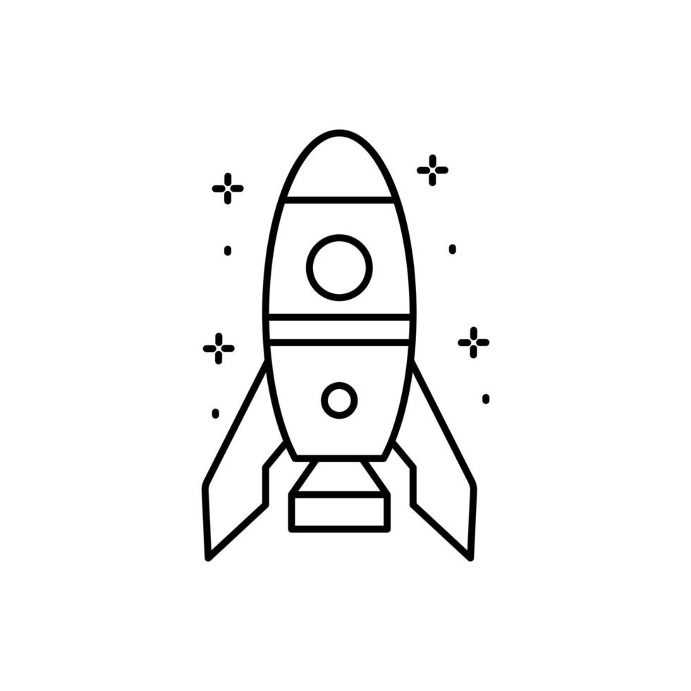 Spaceship vector icon illustration