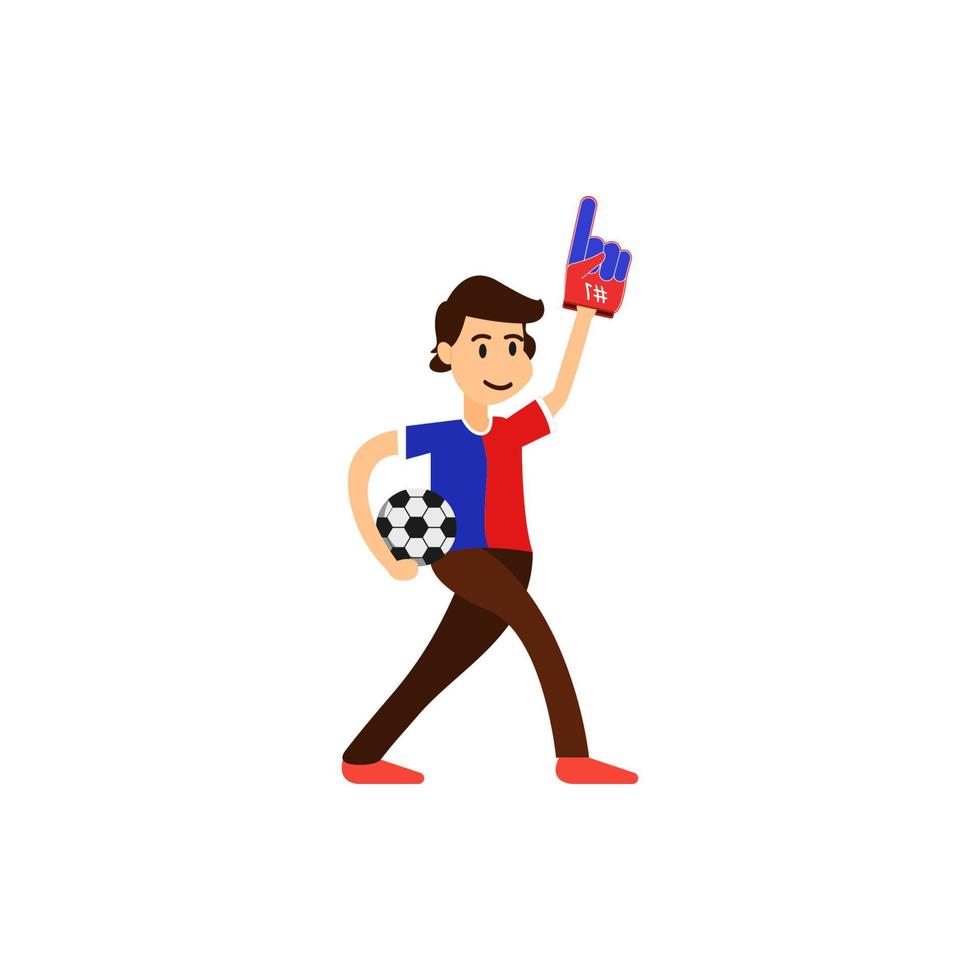 fan football fan vector icon illustration