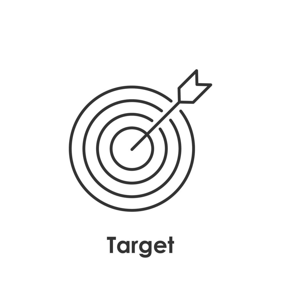 target, arrow vector icon illustration