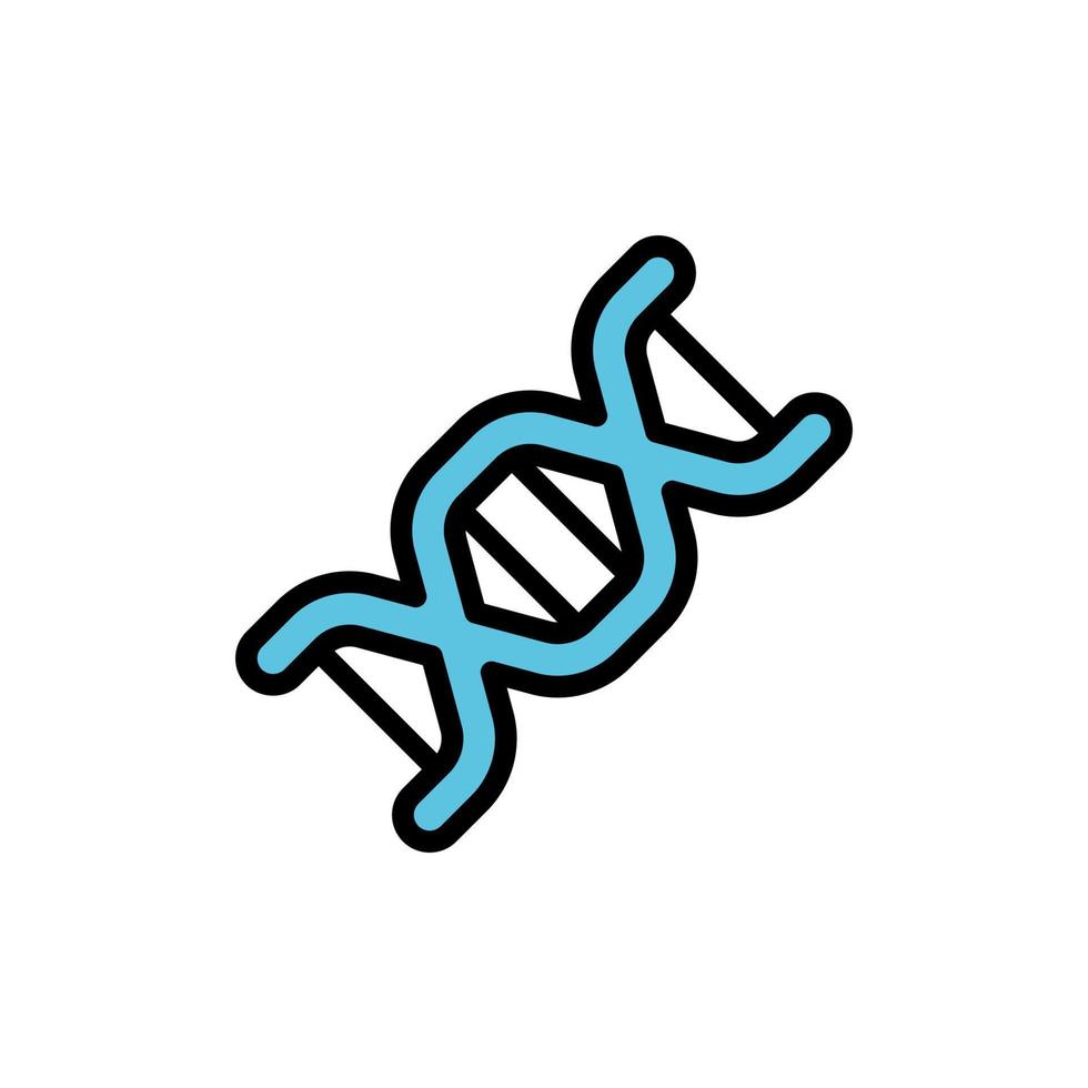 DNA, chemistry vector icon illustration