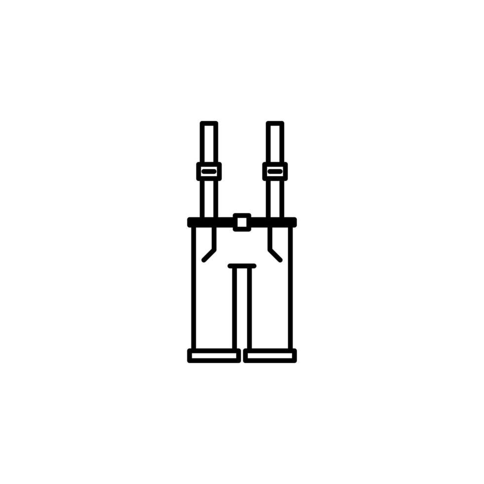 Patrick day, clothes, dress, man, pants, shorts, suspenders, trousers vector icon illustration