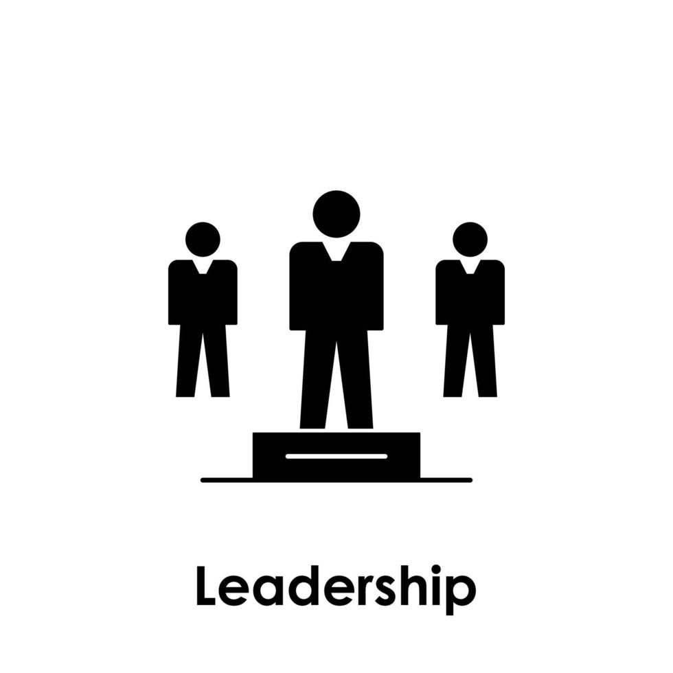 workgroup, leadership vector icon illustration