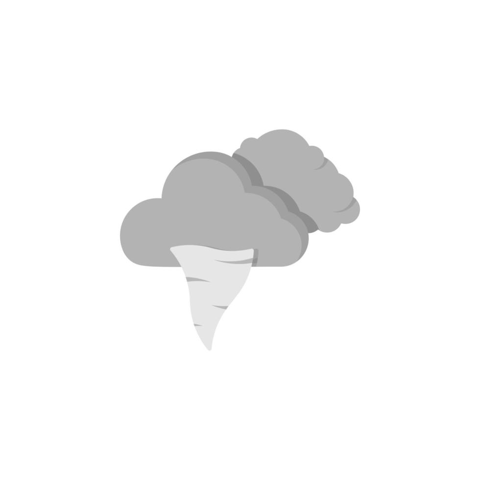 Cloud swarm hurricane vector icon illustration