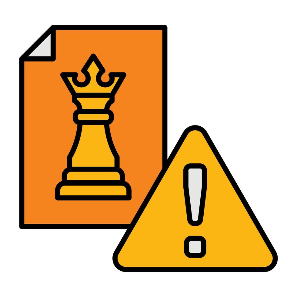 risk icon editable vector