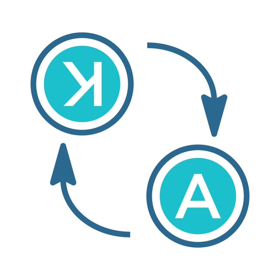 translation icon design vector