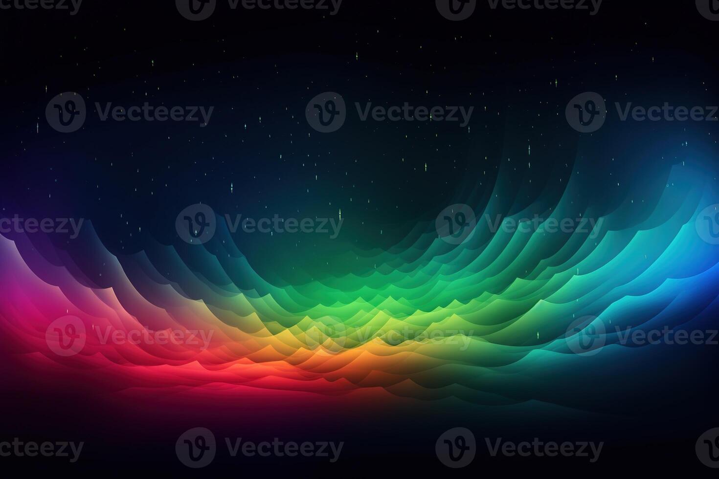 Colorful Aurora Abstract Background Illustration with photo