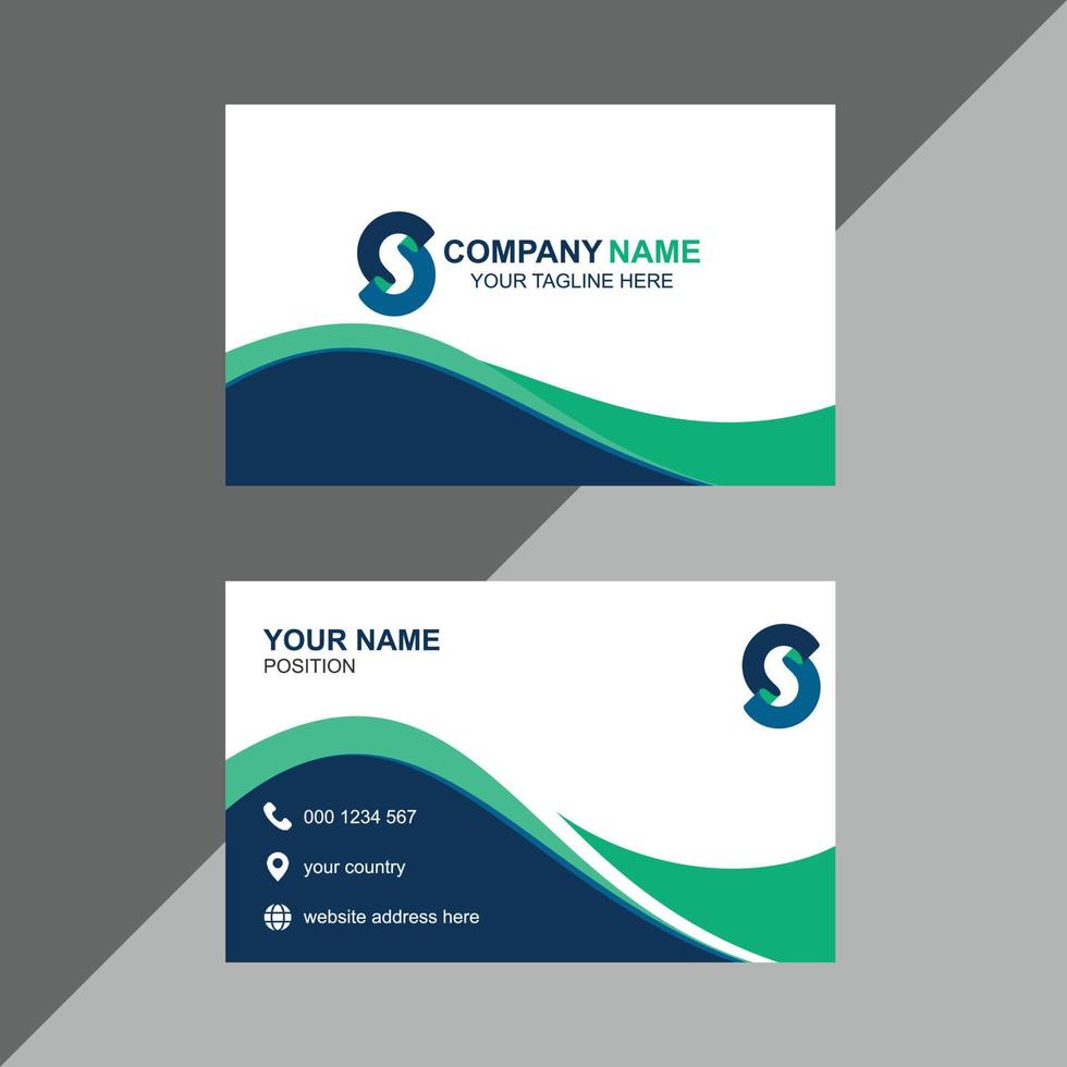 Unique business card design service vector