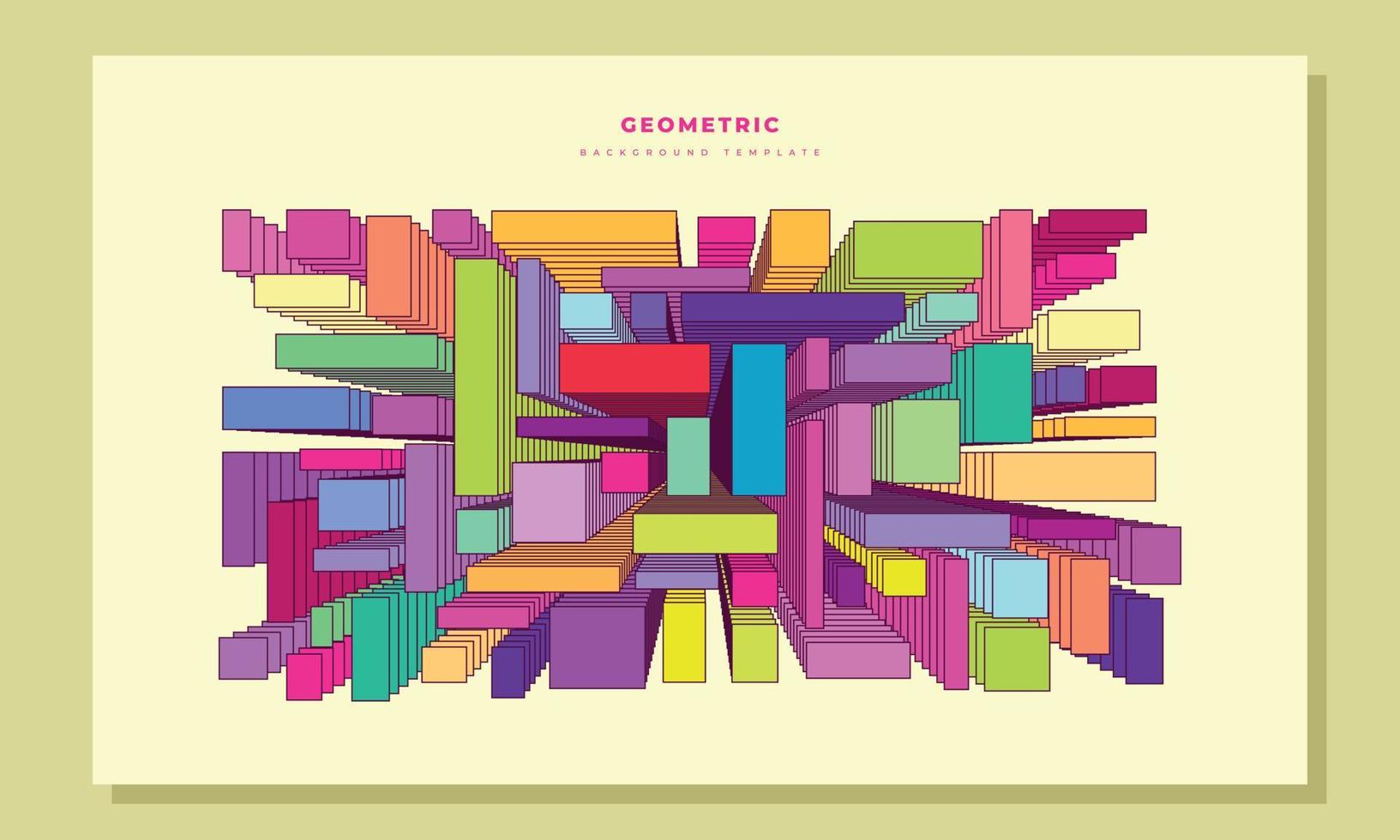 Abstract colorful background template copy space. Isometric backdrop design for poster, banner, landing page, flyer, or brochure. vector