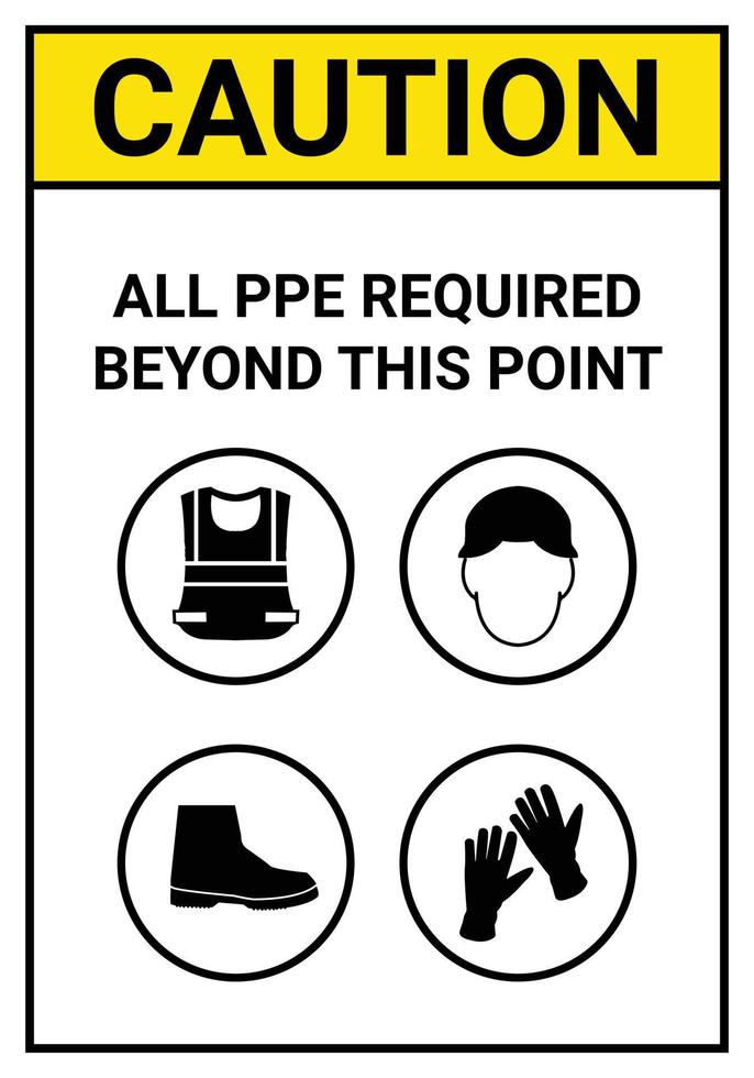 Vector safety first sign