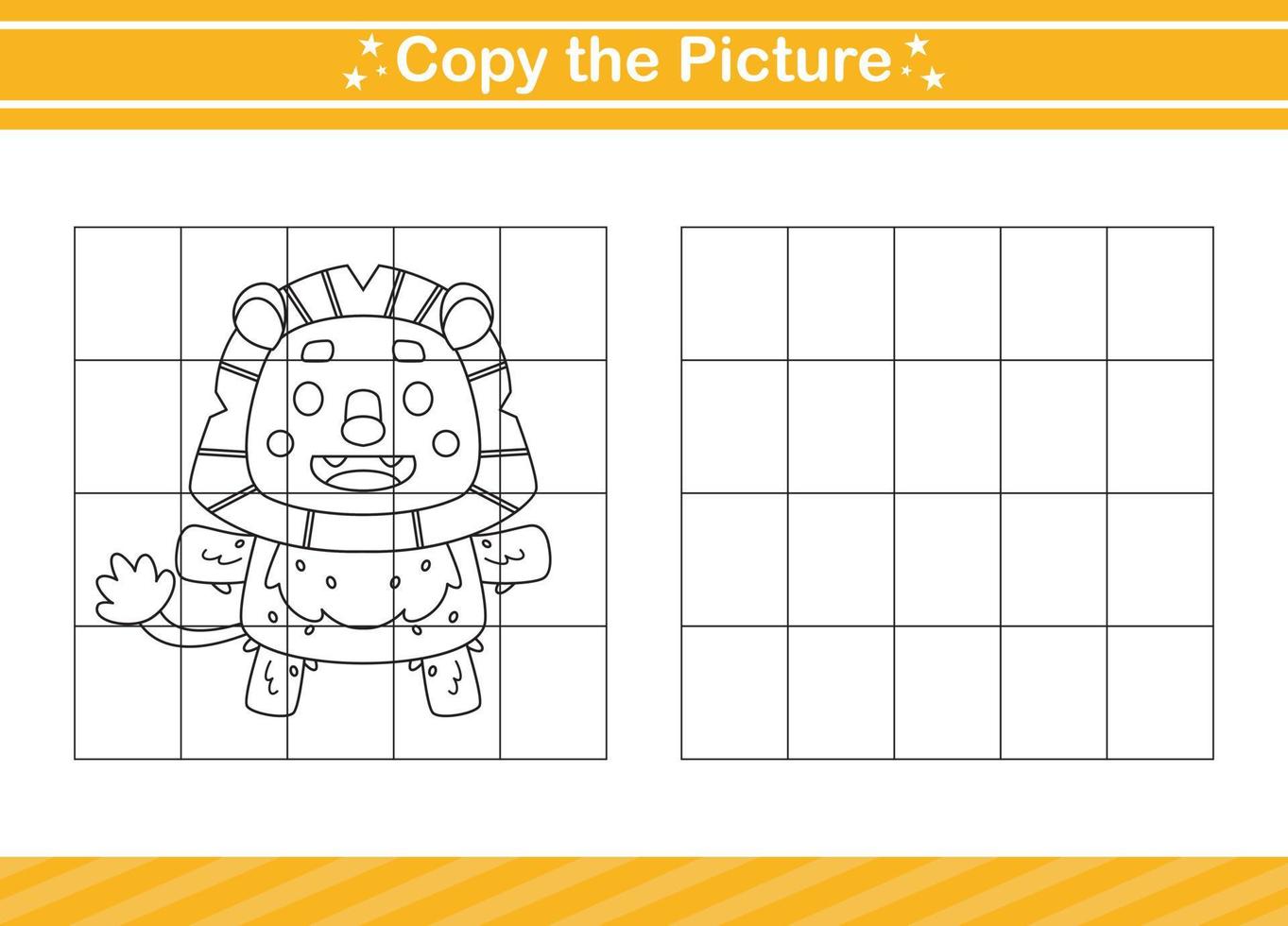copy the picture Educational game for kindergarten and preschool.worksheet game for children vector