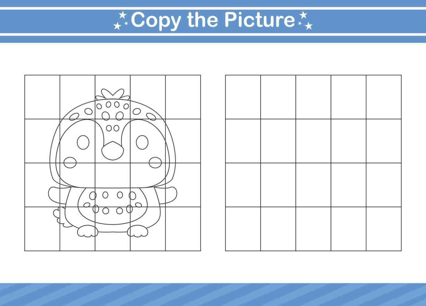 copy the picture Educational game for kindergarten and preschool.worksheet game for children vector
