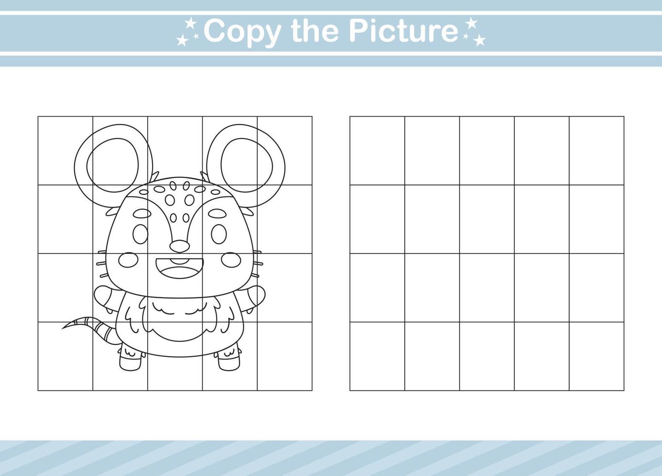 copy the picture Educational game for kindergarten and preschool.worksheet game for children vector