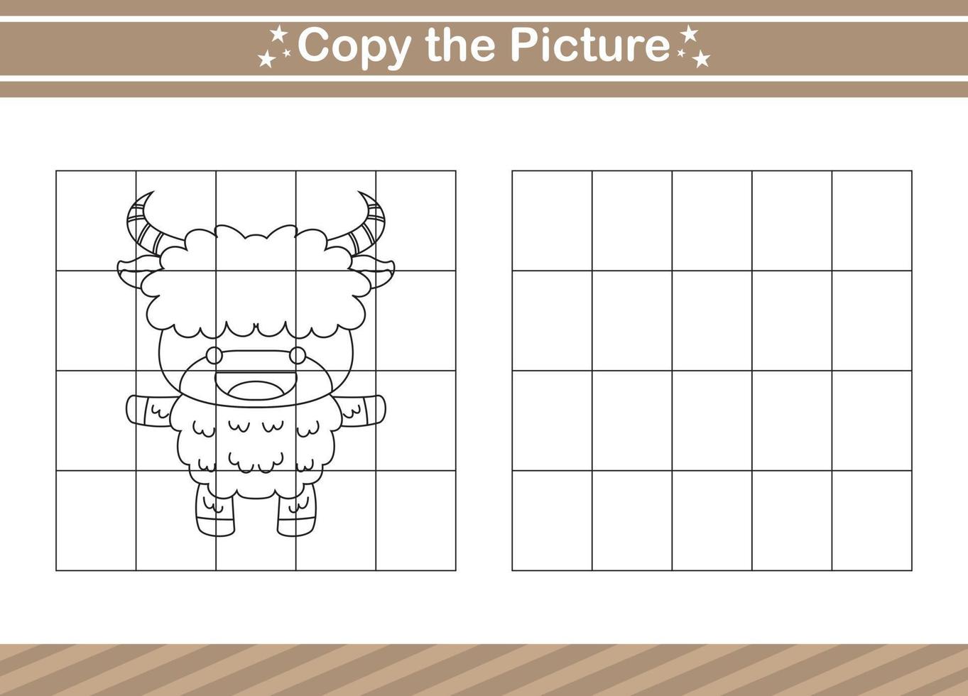 copy the picture Educational game for kindergarten and preschool.worksheet game for children vector