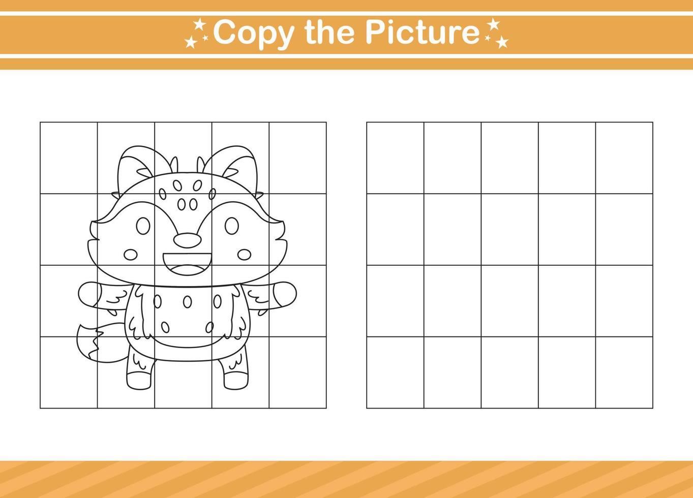 copy the picture Educational game for kindergarten and preschool.worksheet game for children vector