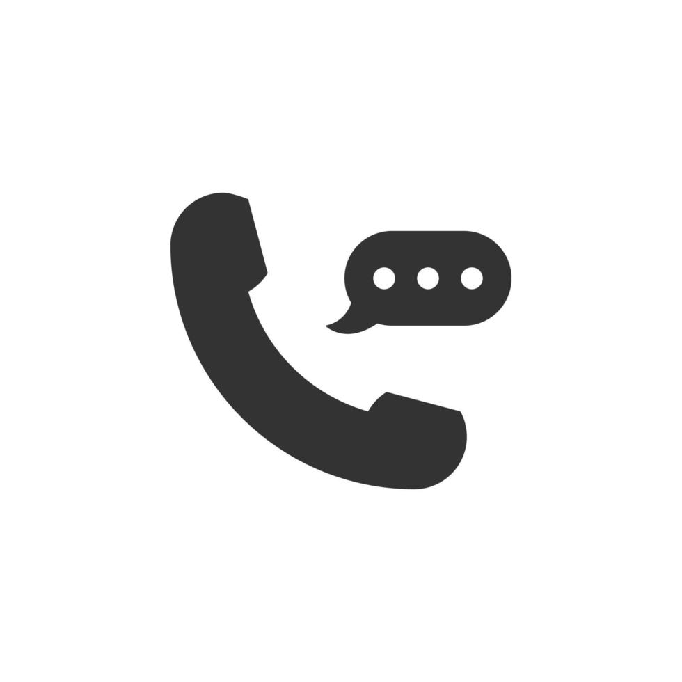 handset, communication, business vector icon illustration