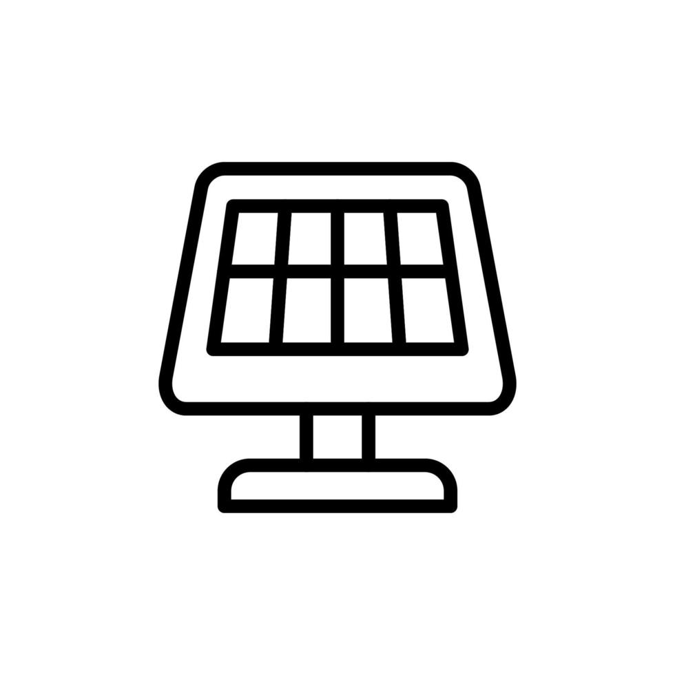Solar panel, manufacturing vector icon illustration