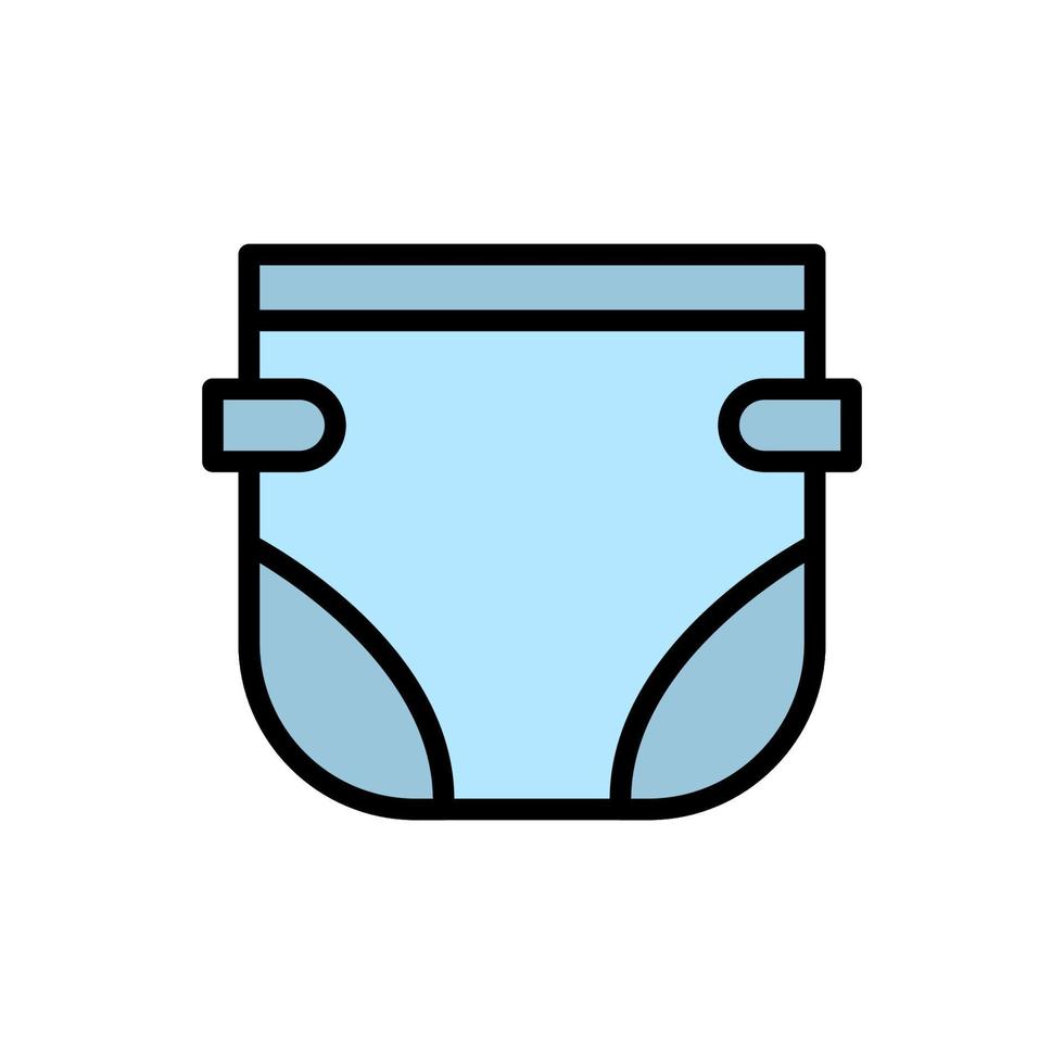 Diaper, clothes vector icon illustration