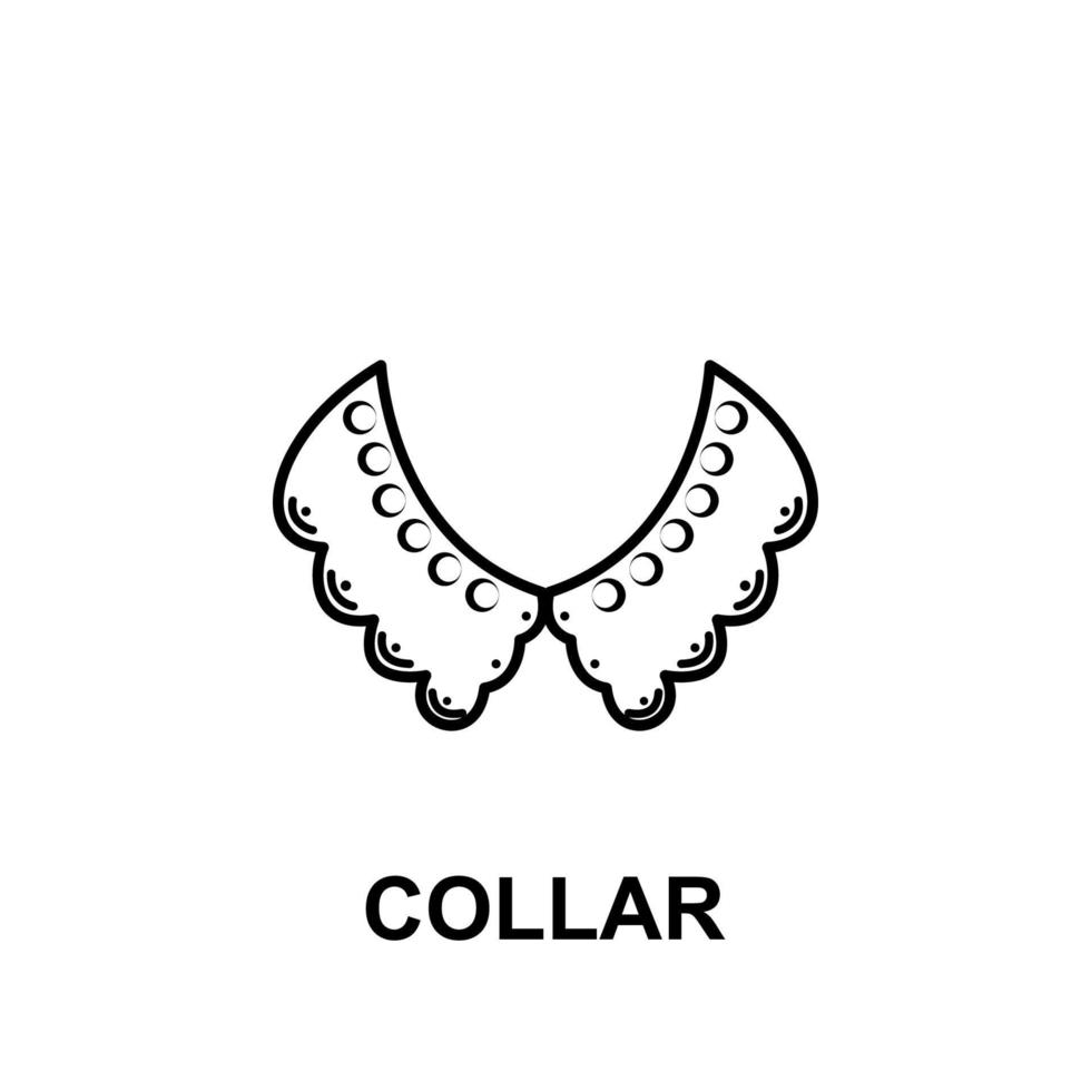 collar vector icon illustration