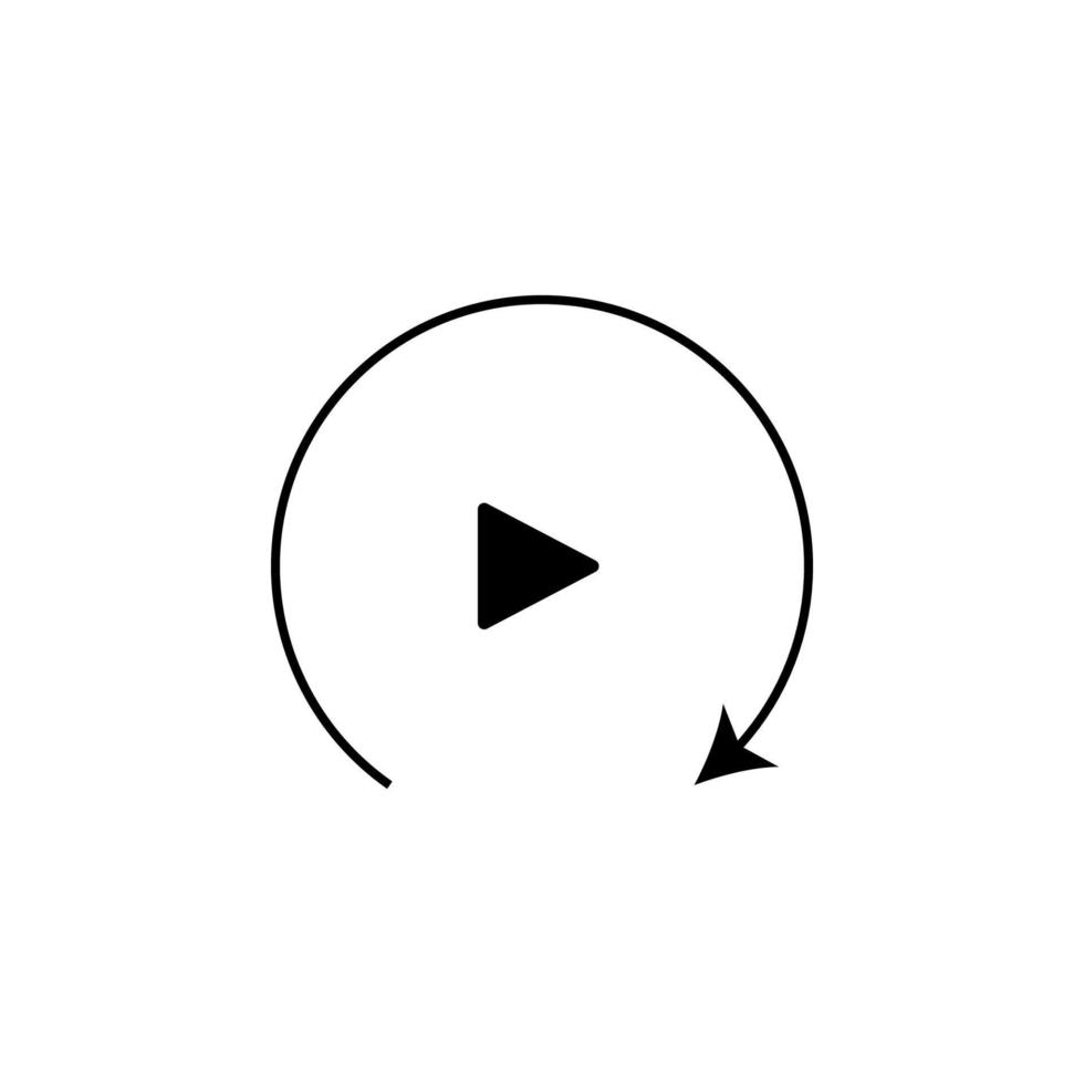 repeat track vector icon illustration