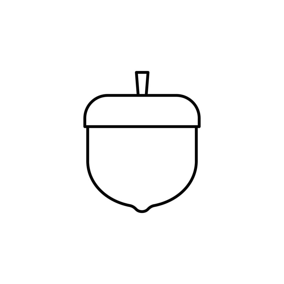 acorn vector icon illustration
