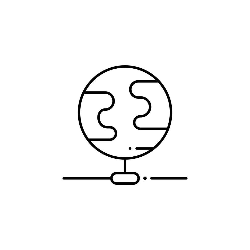 globe network, internet technology vector icon illustration