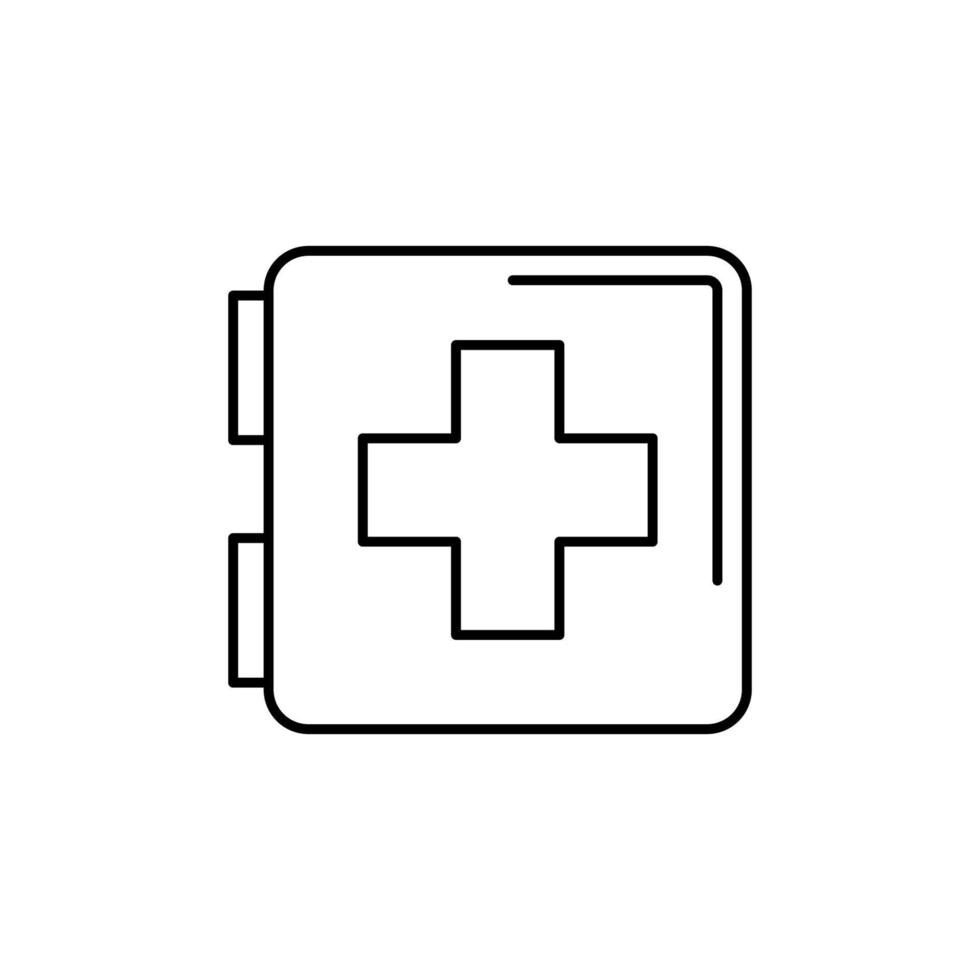 First aid kit vector icon illustration