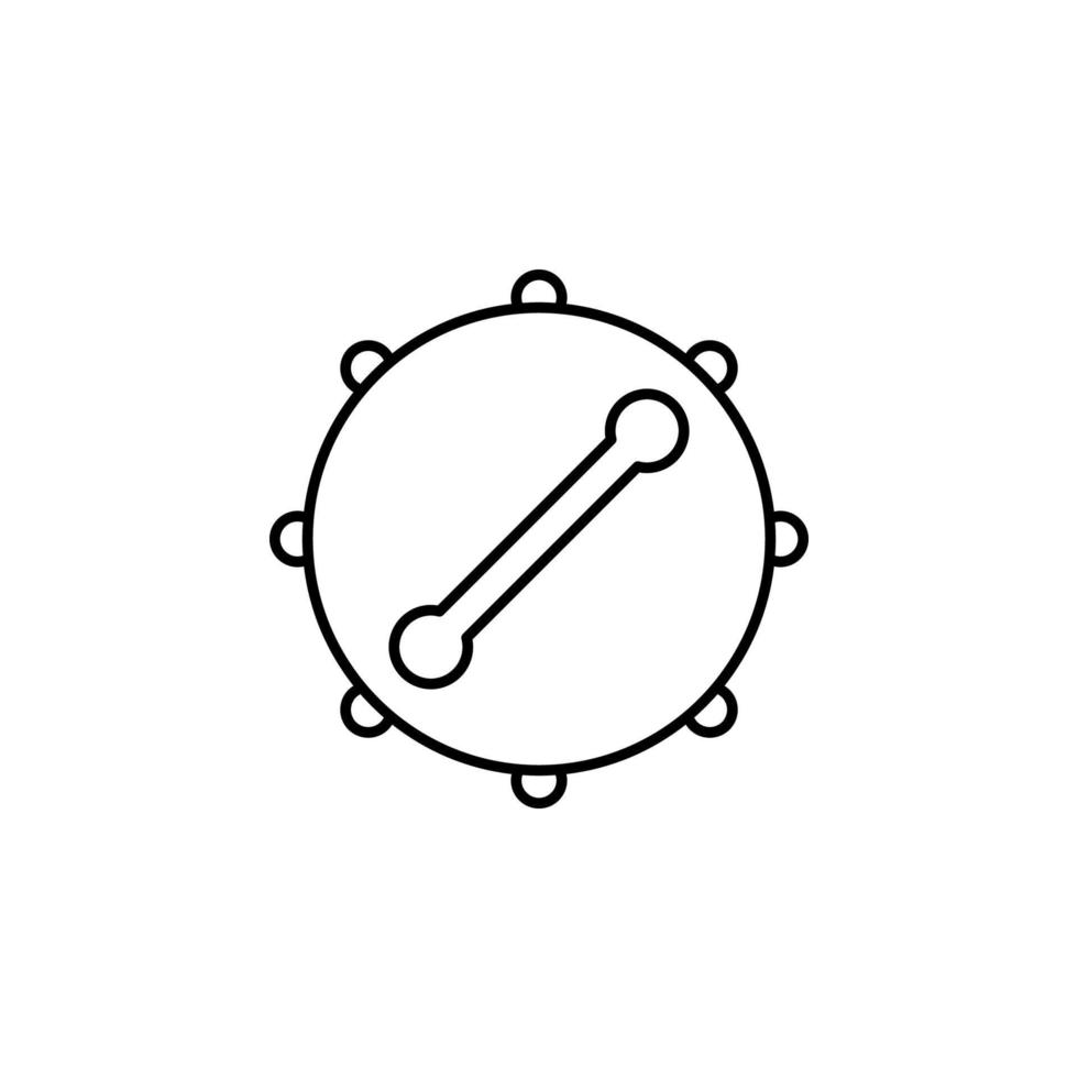 bodhrán, Irlanda, tambor vector icono ilustración