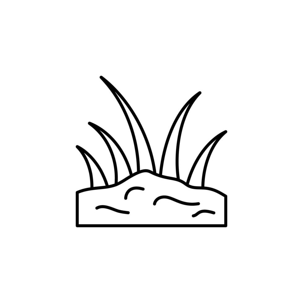 Spring, grass vector icon illustration