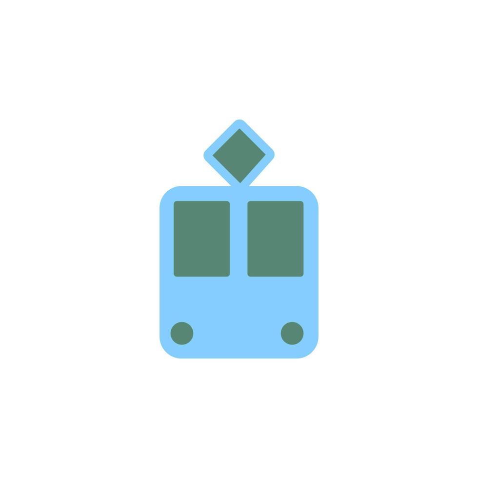 tram vector icon illustration