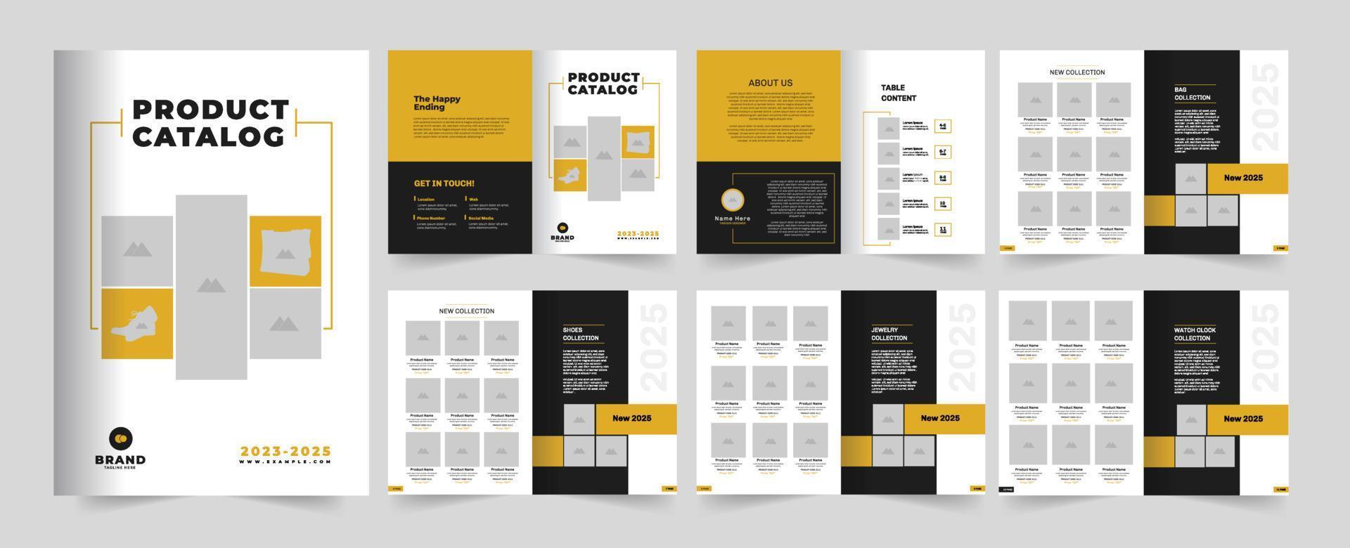 Catalog design. 12 pages product catalog design. vector