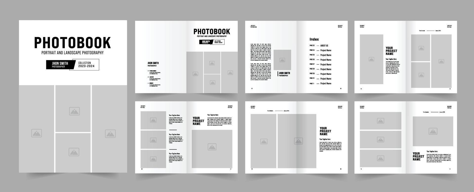 Photo book Design vector